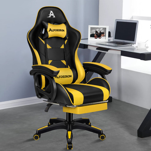 Merax gaming discount chair with footrest